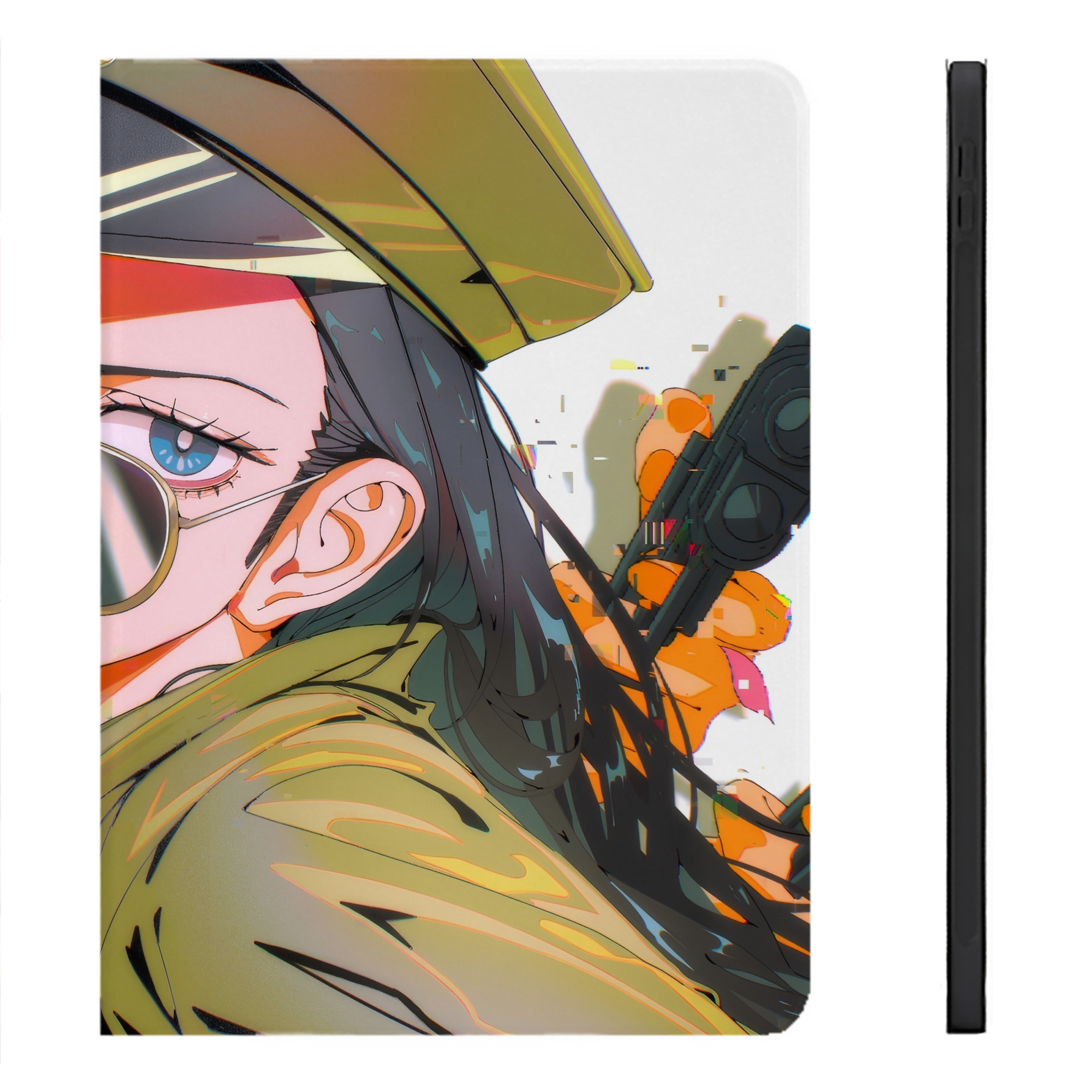 （画像用） ワンピース ONE PIECE IPadケース ペンホルダー付き ブックスタイルデザイン